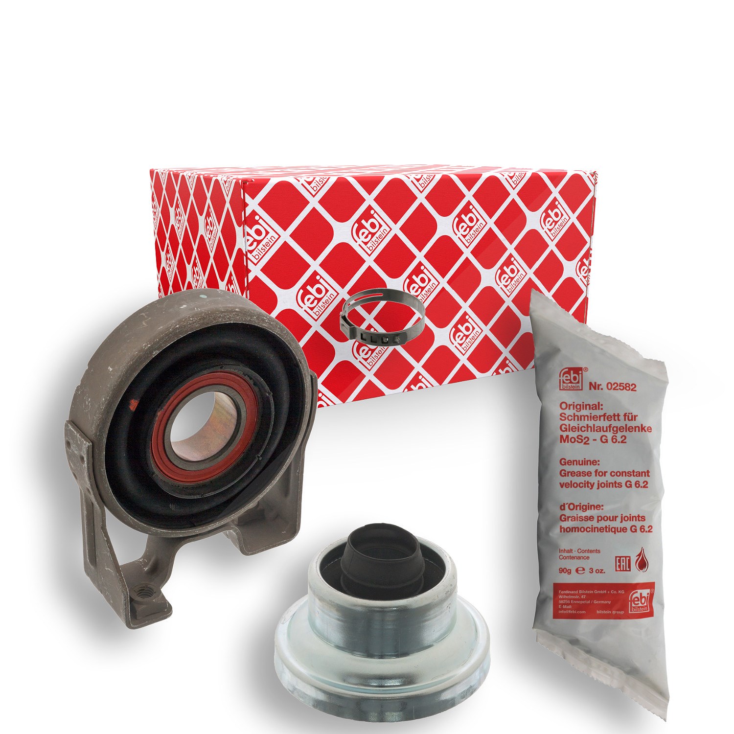 Febi Bilstein Reparatursatz, Gelenkwellenmittellager [Hersteller-Nr. 100590] für VW, Porsche