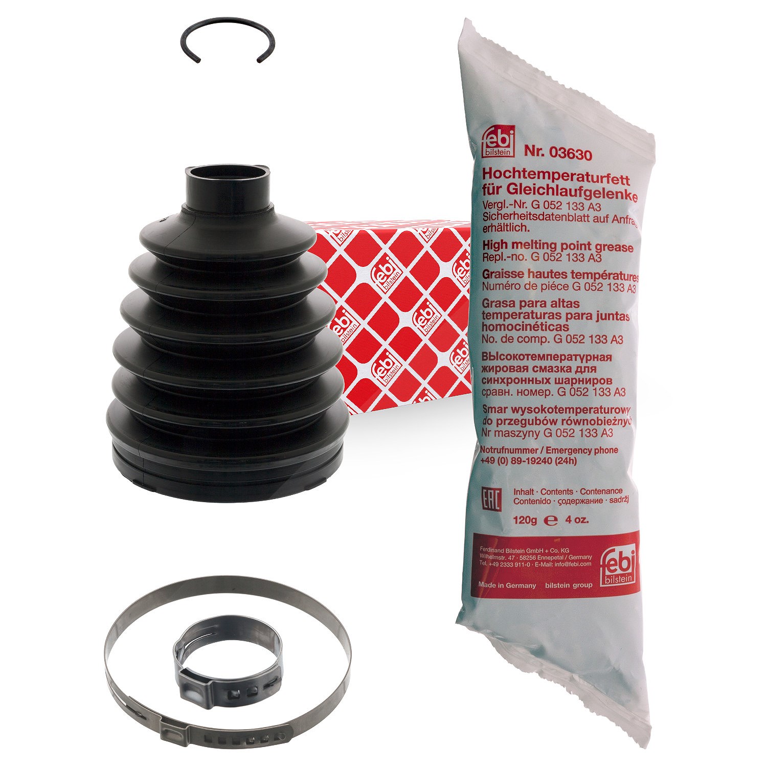 Febi Bilstein Faltenbalgsatz, Antriebswelle [Hersteller-Nr. 100042] für Renault