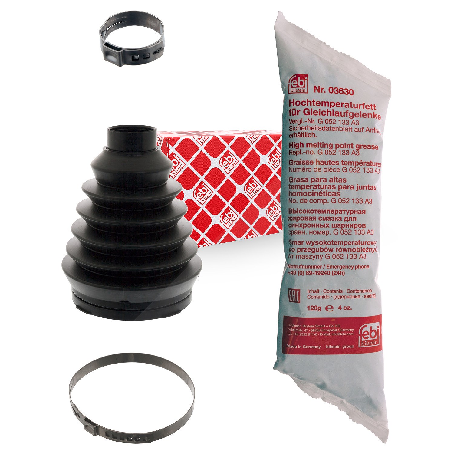 Febi Bilstein Faltenbalgsatz, Antriebswelle [Hersteller-Nr. 100047] für Renault