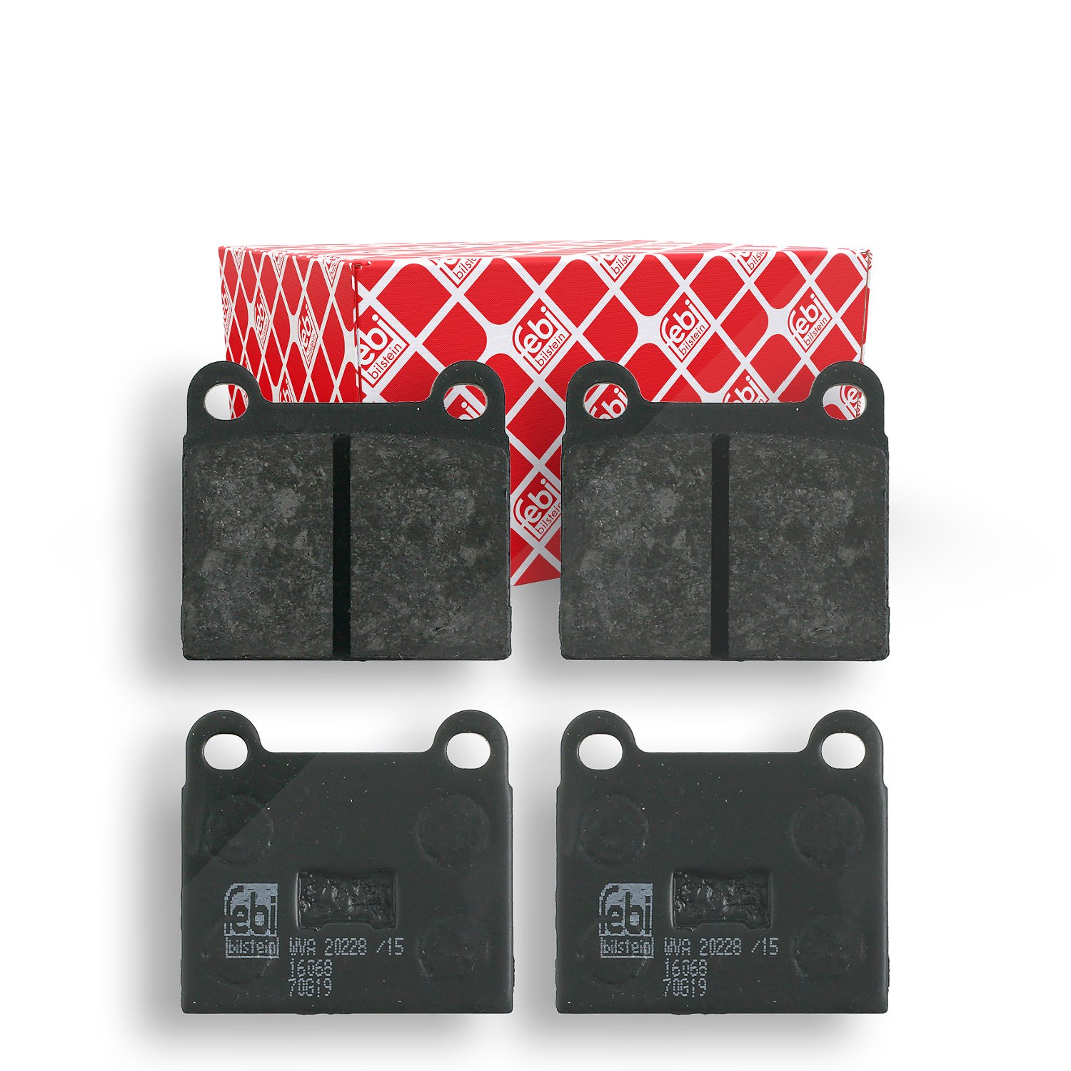 Febi Bilstein Bremsbelagsatz, Scheibenbremse [Hersteller-Nr. 16068] für VW