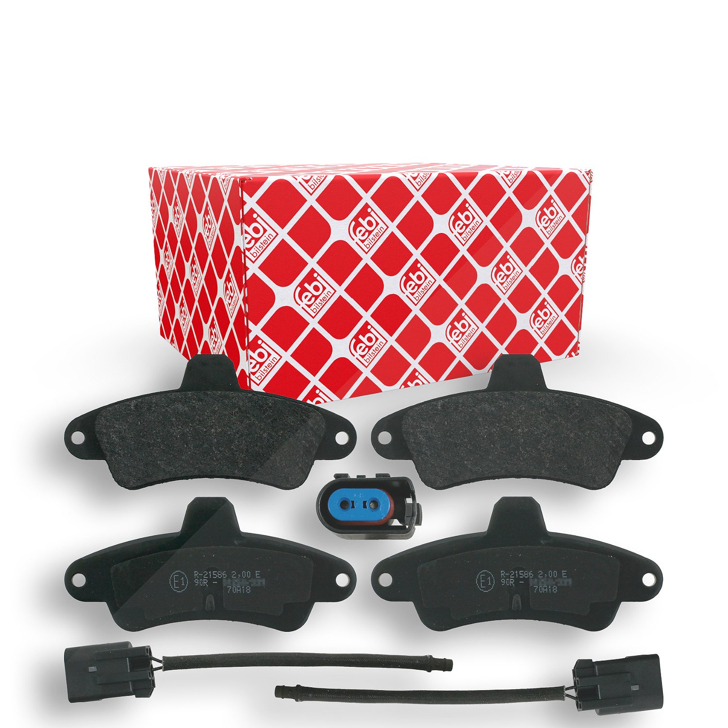 Febi Bilstein Bremsbelagsatz, Scheibenbremse [Hersteller-Nr. 16159] für Ford
