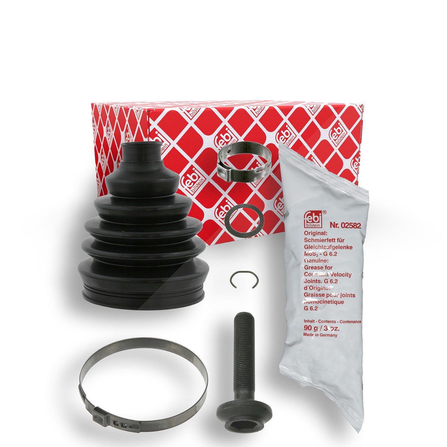 Febi Bilstein Faltenbalgsatz, Antriebswelle [Hersteller-Nr. 15844] für VW, Audi