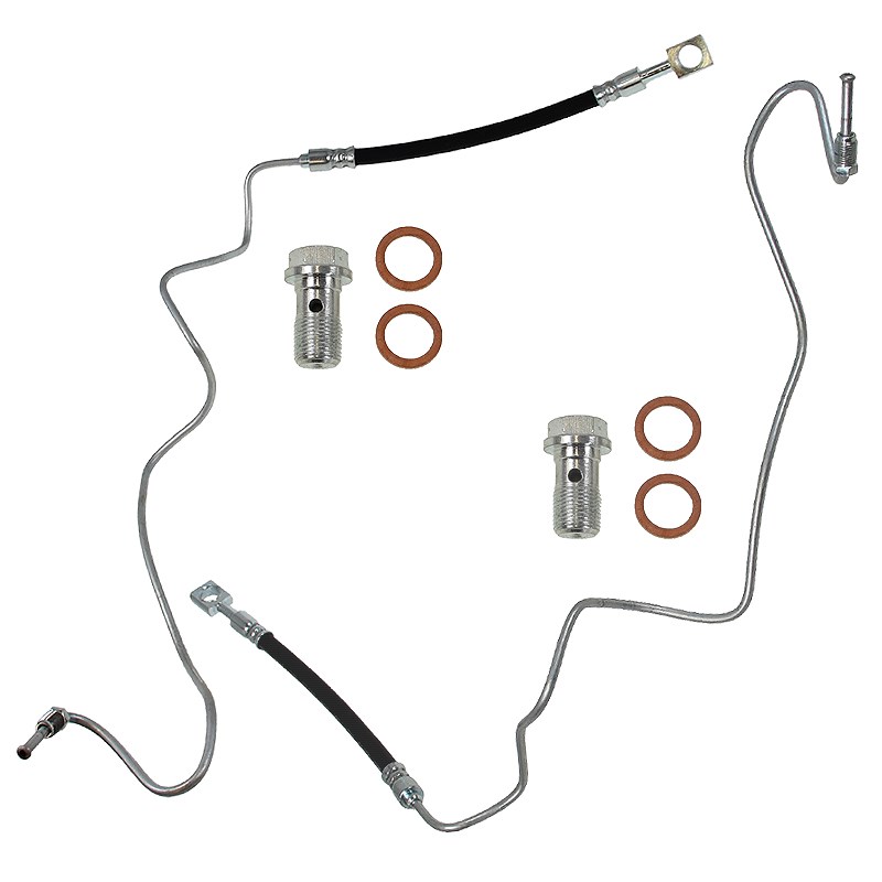 Bestprice 2x Bremsschlauch Hinterachse [Hersteller-Nr. 10620154] für Skoda, VW, Seat, Audi