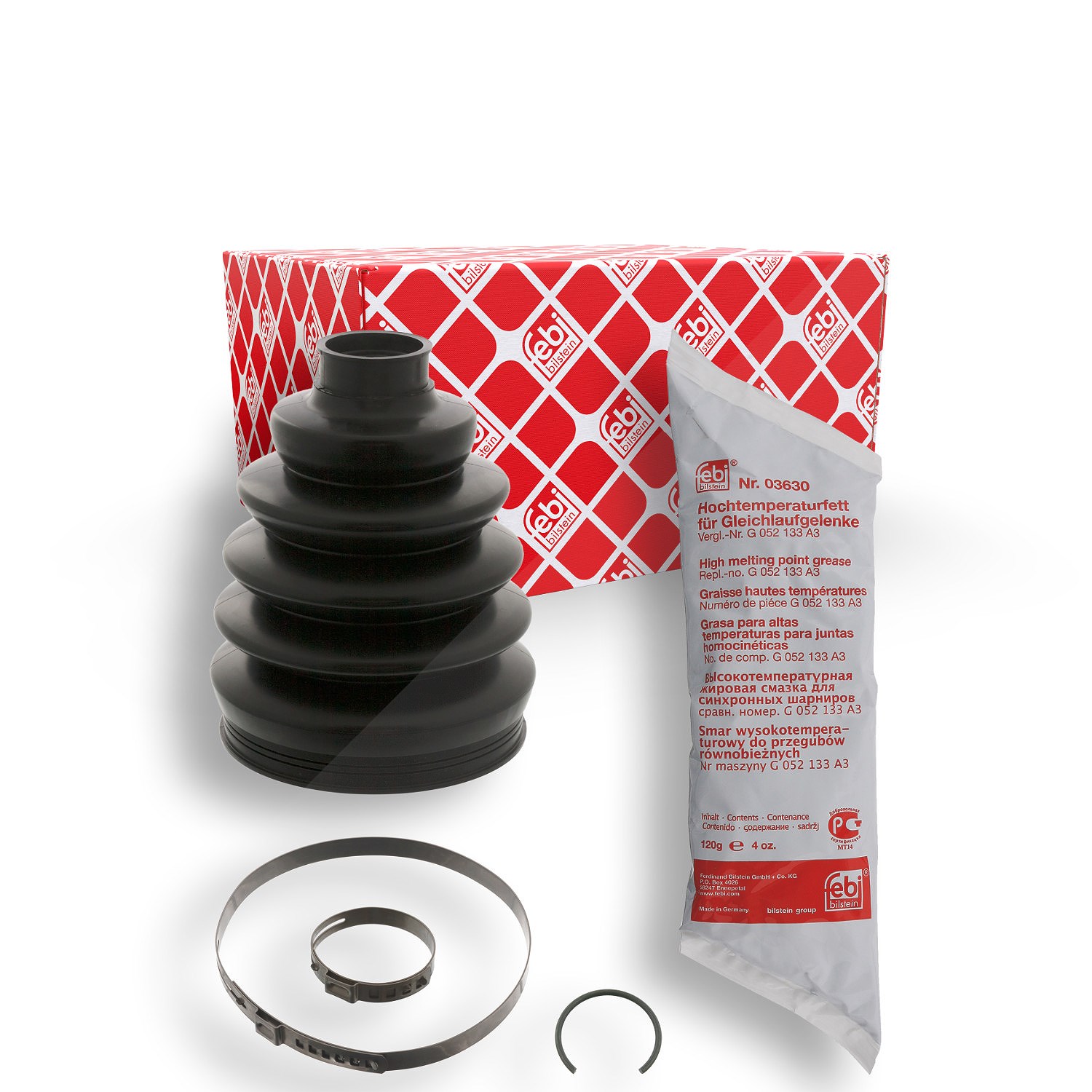 Febi Bilstein Faltenbalgsatz, Antriebswelle [Hersteller-Nr. 45947] für VW, Seat, Audi, Renault, Volvo