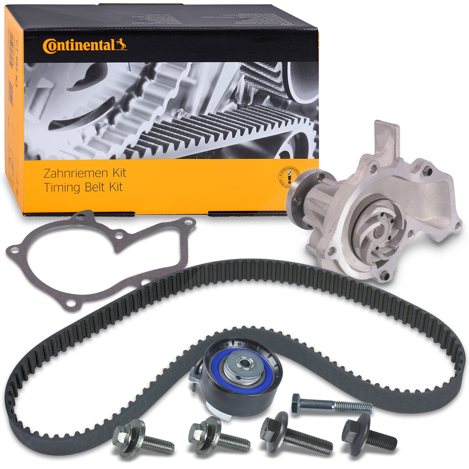 Continental Ctam Zahnriemensatz + Wasserpumpe [Hersteller-Nr. 40372677] für Ford, Volvo, Mazda