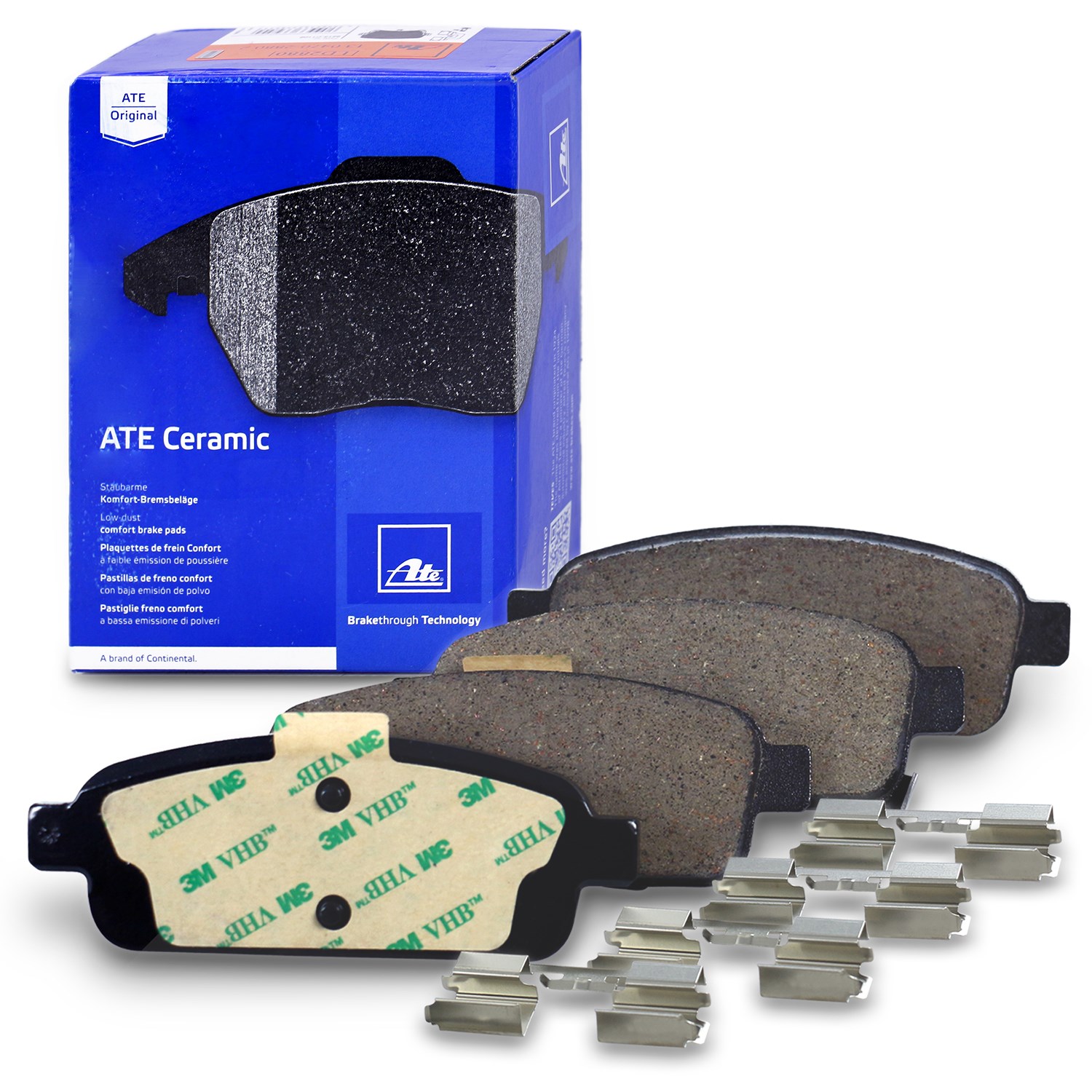 Ate CERAMIC Bremsbelagsatz hinten [Hersteller-Nr. 13.0470-7264.2] für Vauxhall, Opel, Chevrolet