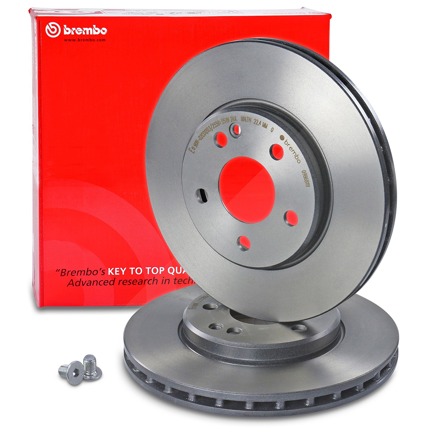 Brembo Bremsscheibe belüftet Vorderachse [Hersteller-Nr. 09.8681.11] für Mercedes-Benz