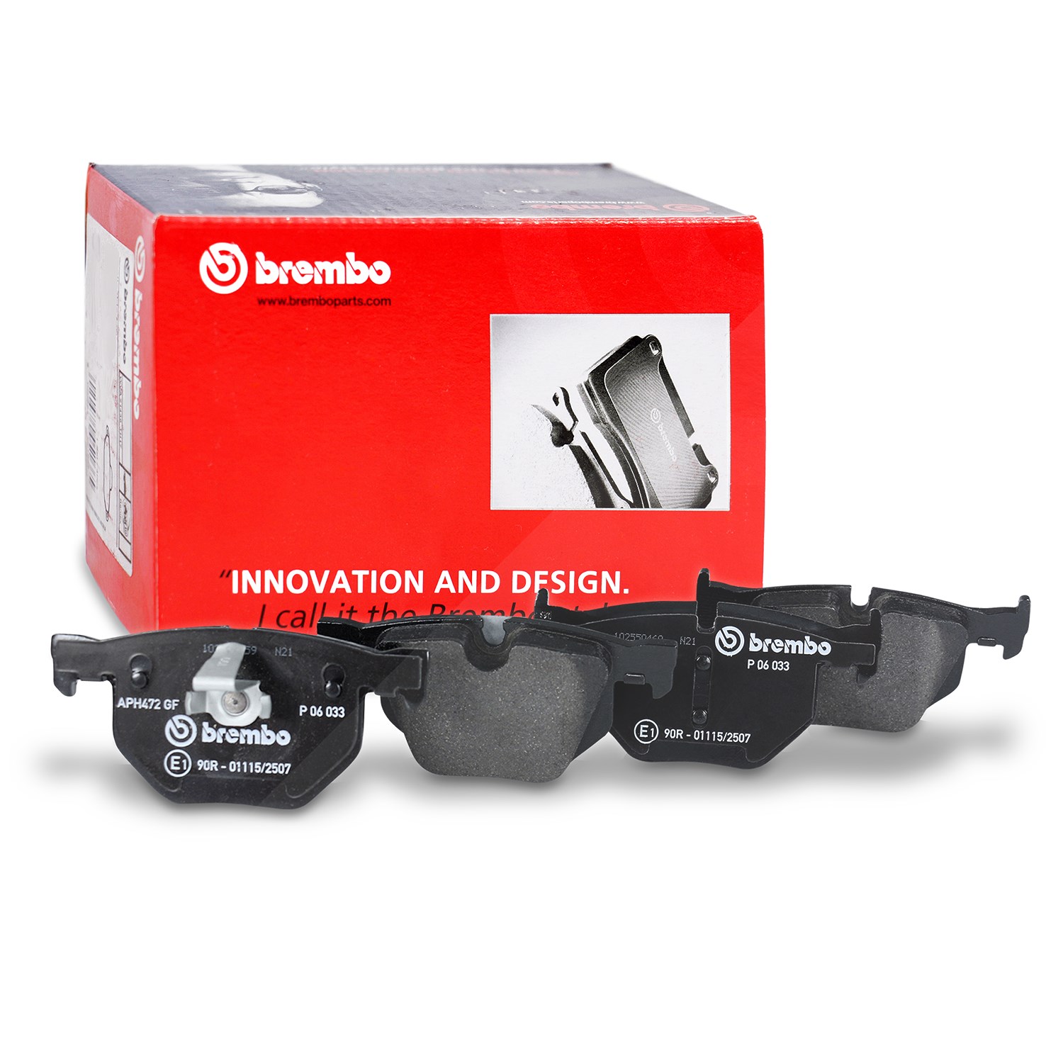 Brembo Bremsbelagsatz Hinterachse [Hersteller-Nr. P06033] für BMW