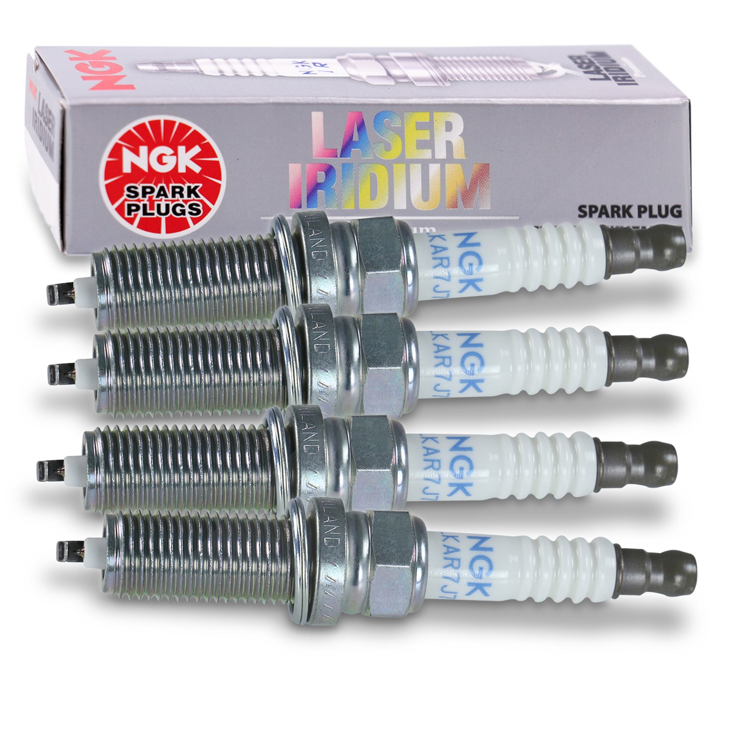 Ngk 4x Zündkerze [Hersteller-Nr. 91121] für Dacia, Renault, Nissan