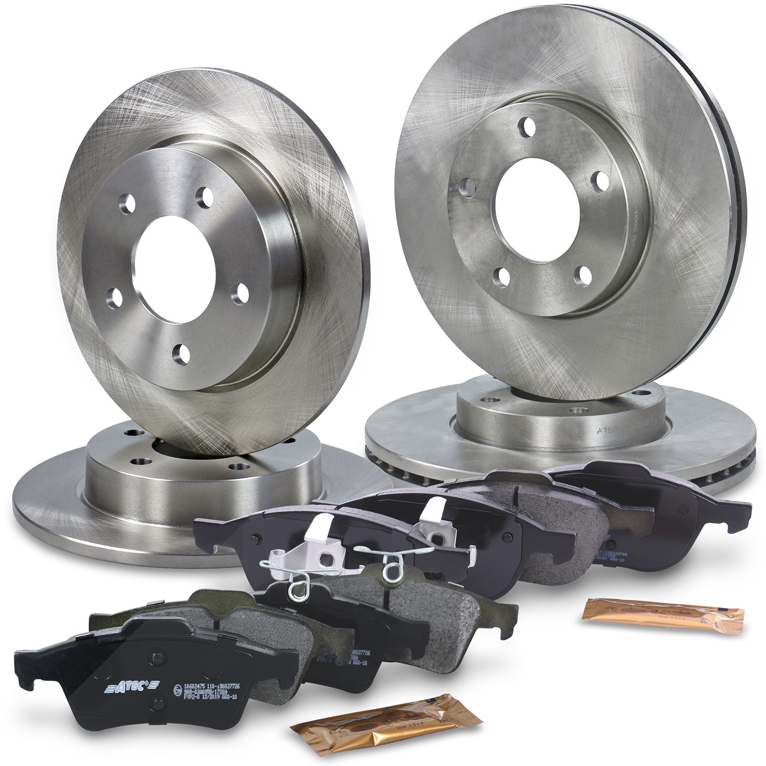 Bestprice Bremsscheiben + Bremsbeläge Vorne + Hinten [Hersteller-Nr. 10603329] für Mazda