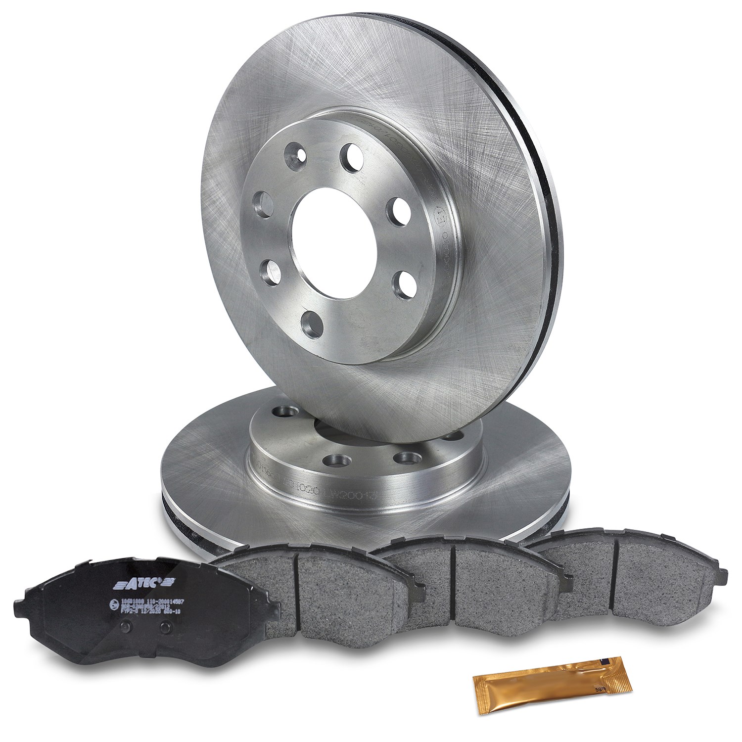 Bestprice Satz Bremsscheiben+Bremsbeläge Vorderachse [Hersteller-Nr. 10601013] für Chevrolet, Daewoo