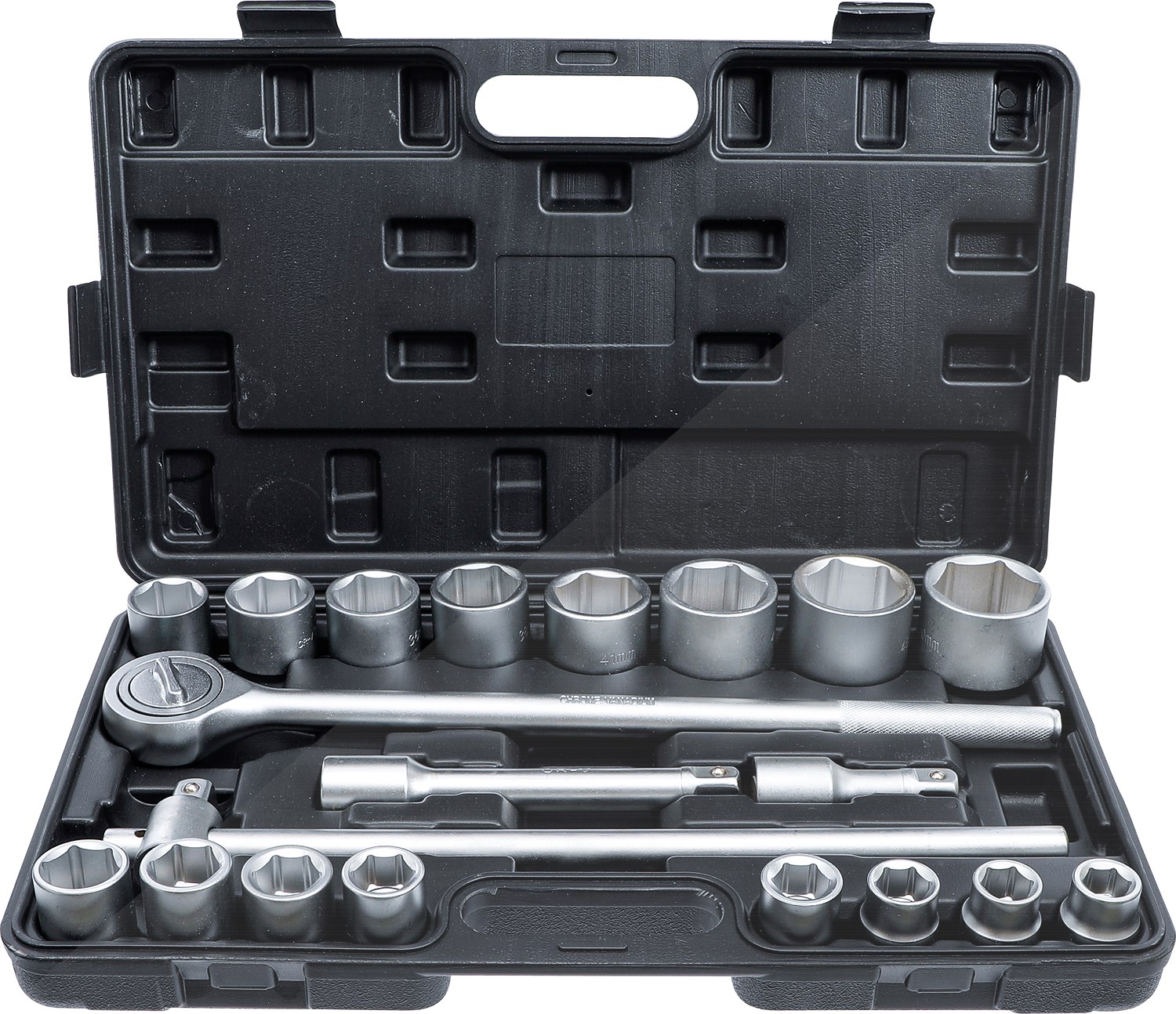 Bgs Do It Yourself Steckschlüssel-Satz, Antrieb 20 mm (3/4), SW 19 - 50 mm, 20-tlg. [Hersteller-Nr. 1202]
