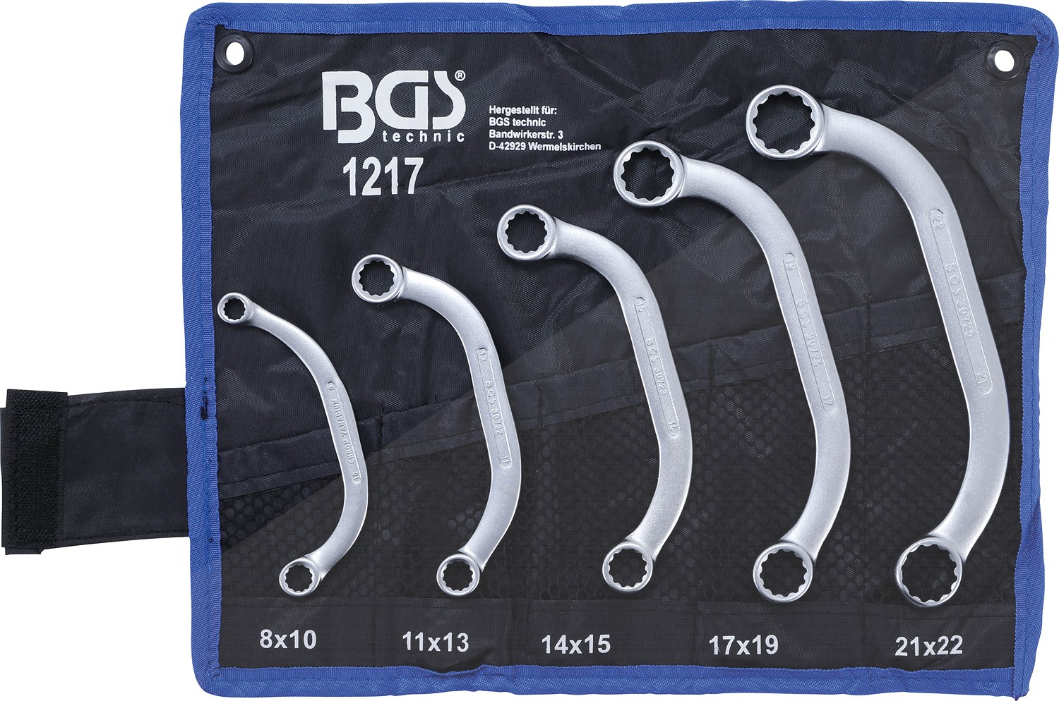 Bgs Starter- und Blockschlüssel-Satz - 8 x 10 - 21 x 22 mm - 5-tlg. [Hersteller-Nr. 1217]