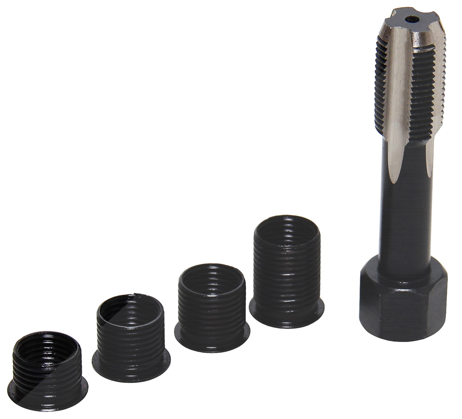 Bgs Reparatursatz für Zündkerzengewinde - M12 x 1,25 mm - 5-tlg. [Hersteller-Nr. 166]