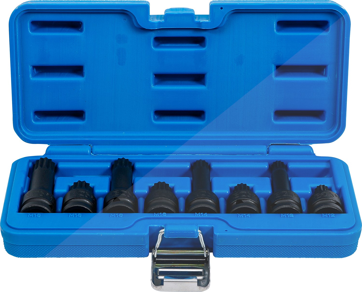Bgs Kraft-Bit-Einsatz-Satz - 1/2 - Vielzahn (für XZN) M12-M18 8-tlg. [Hersteller-Nr. 5381]
