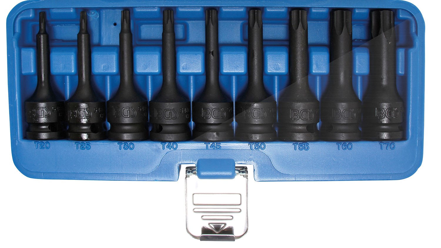 Bgs Kraft-Bit-Einsatz-Satz - 1/2 - T-Profil T20 - T70 - 9-tlg. [Hersteller-Nr. 5480]