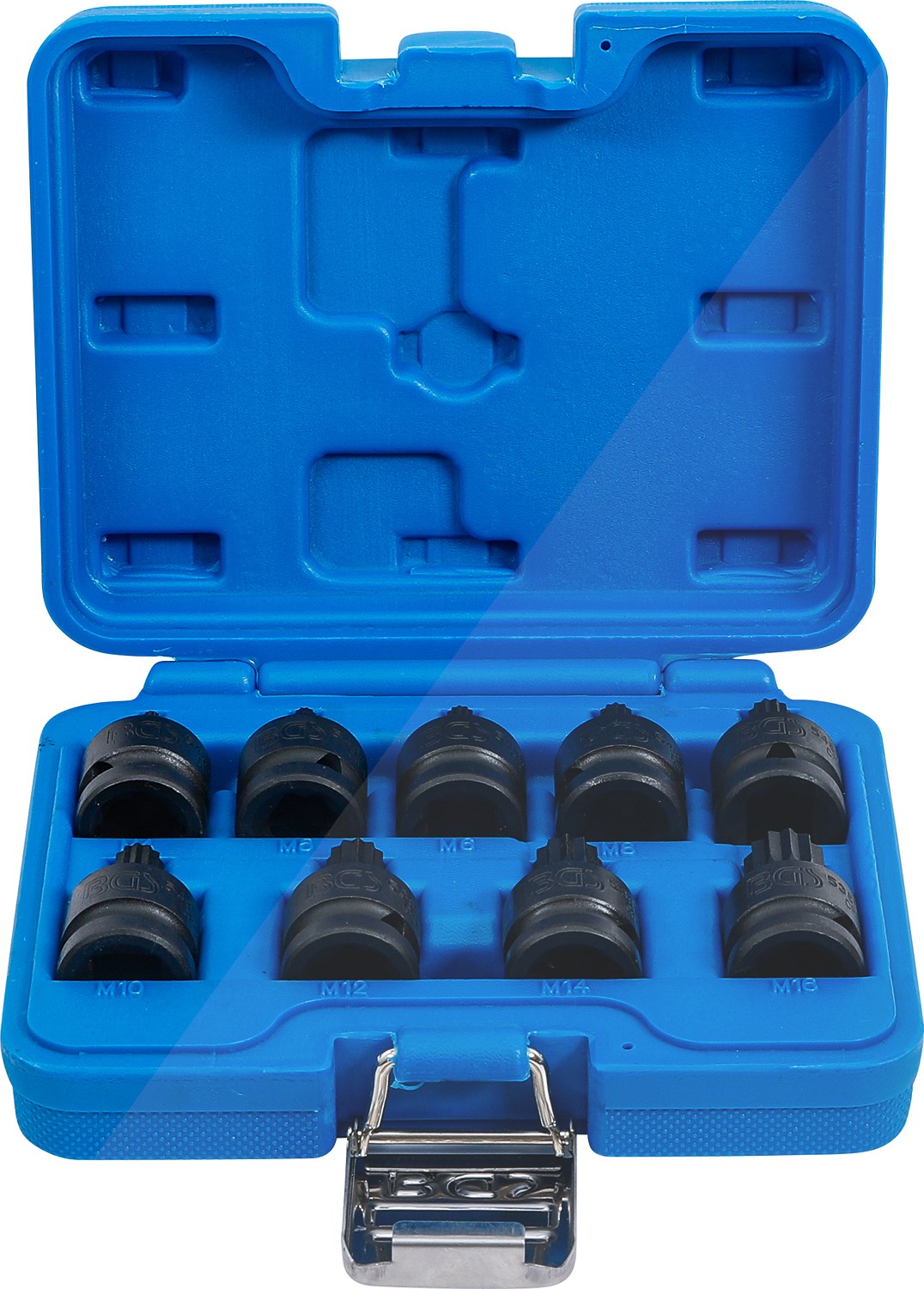 Bgs Kraft-Bit-Einsatz-Satz - 1/2 - Vielzahn (für XZN) M4-M16 9-tlg. [Hersteller-Nr. 5487]