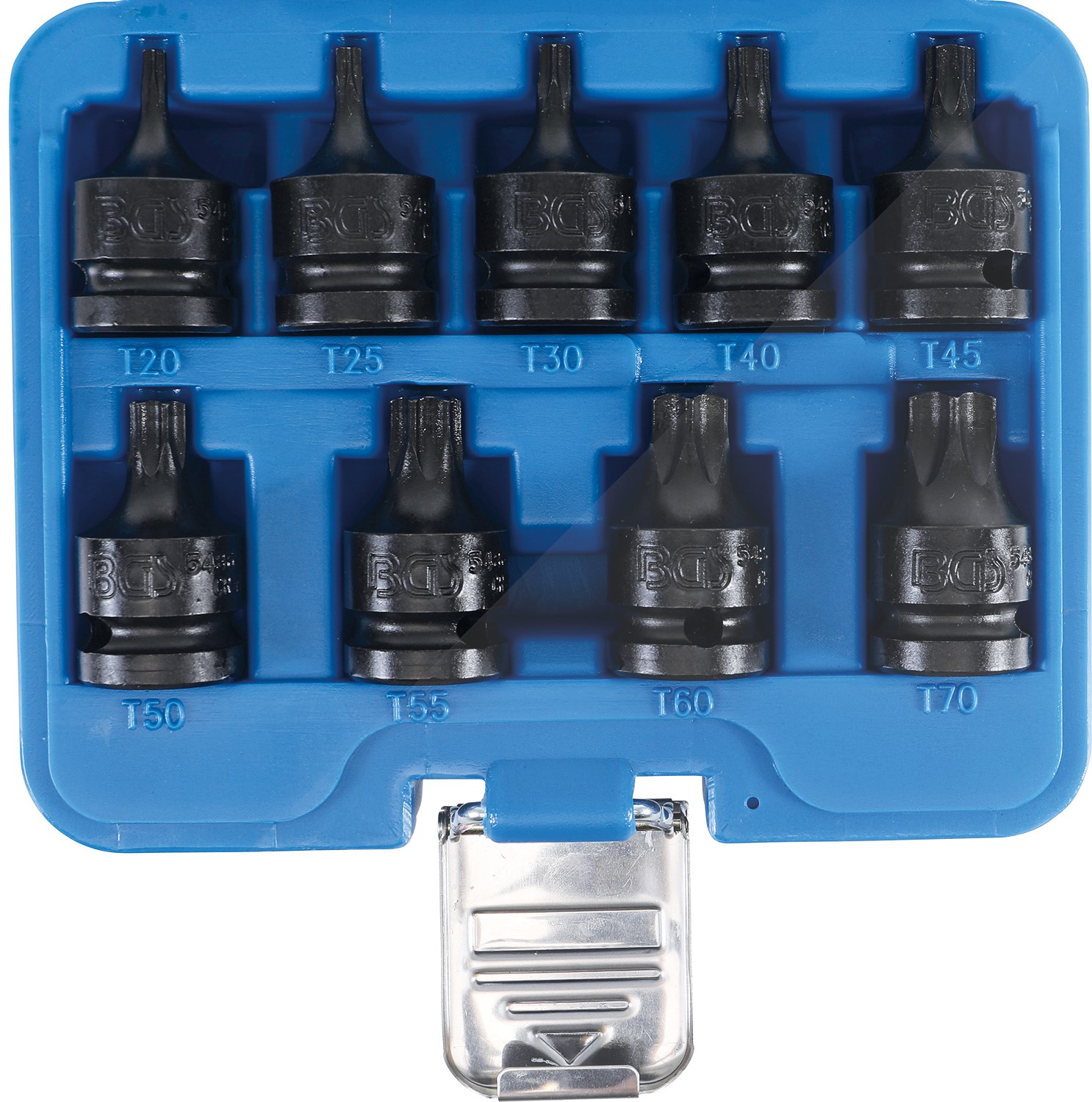 Bgs Kraft-Bit-Einsatz-Satz - 1/2 - T-Profil T20 - T70 - 9-tlg. [Hersteller-Nr. 5486]