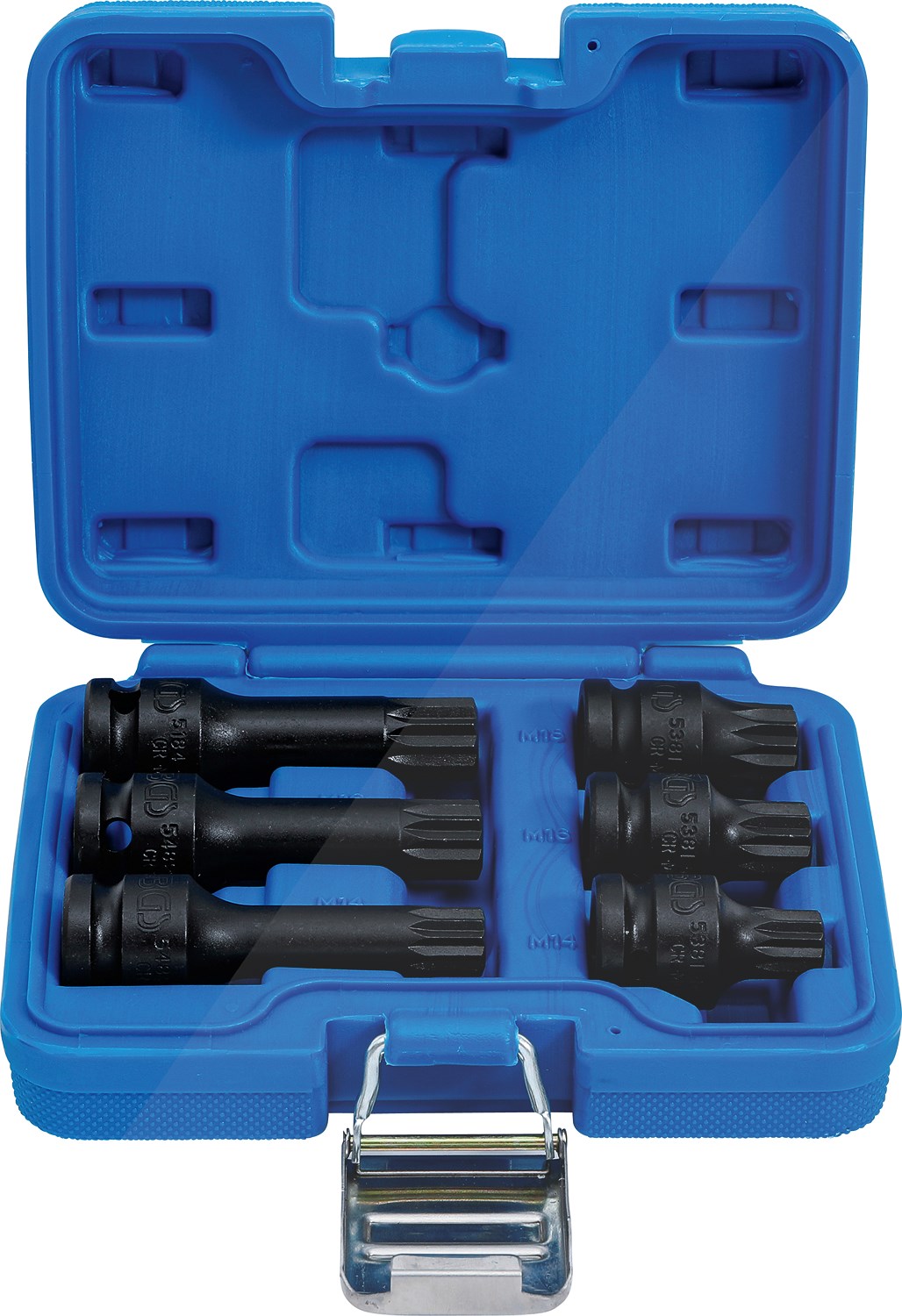 Bgs Kraft-Bit-Einsatz-Satz - 1/2 - Vielzahn (für XZN) M14-M18 6-tlg. [Hersteller-Nr. 5380]