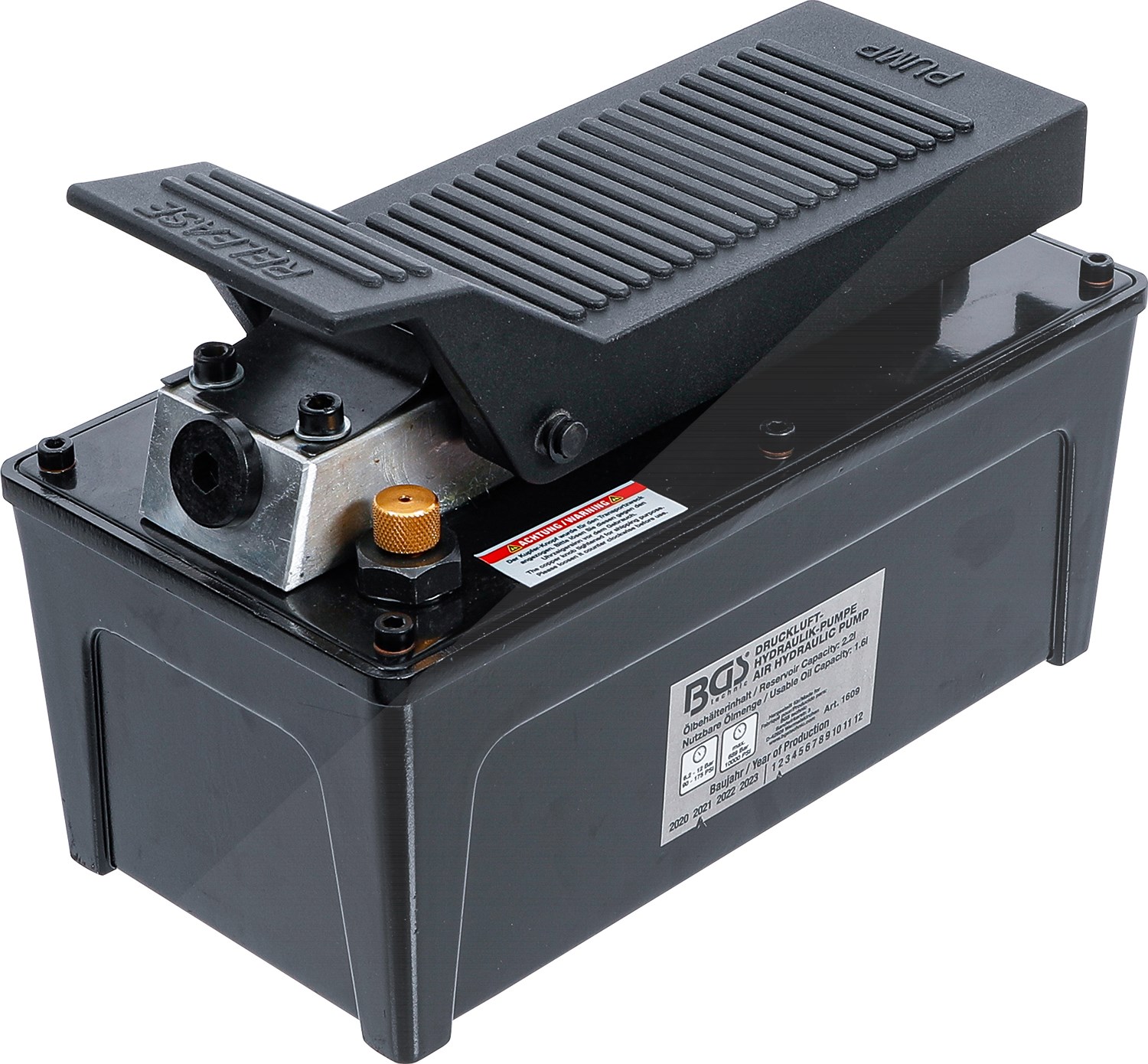 Bgs Druckluft-Hydraulik-Pumpe - 689 bar / 10.000 PSI [Hersteller-Nr. 1609]