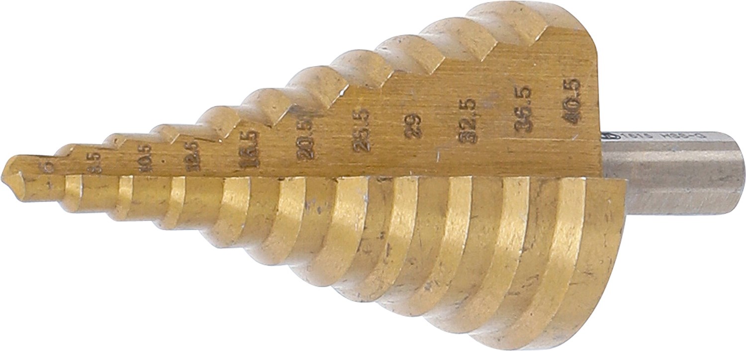 Bgs Stufenbohrer - titannitriert - Ø 6 - 40,5 mm [Hersteller-Nr. 1615]