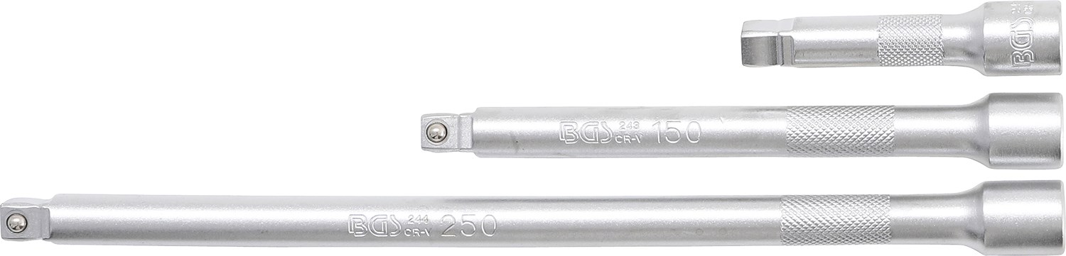 Bgs Kippverlängerungs-Satz - 3/8 - 75 / 150 / 250 mm - 3-tlg. [Hersteller-Nr. 2239]