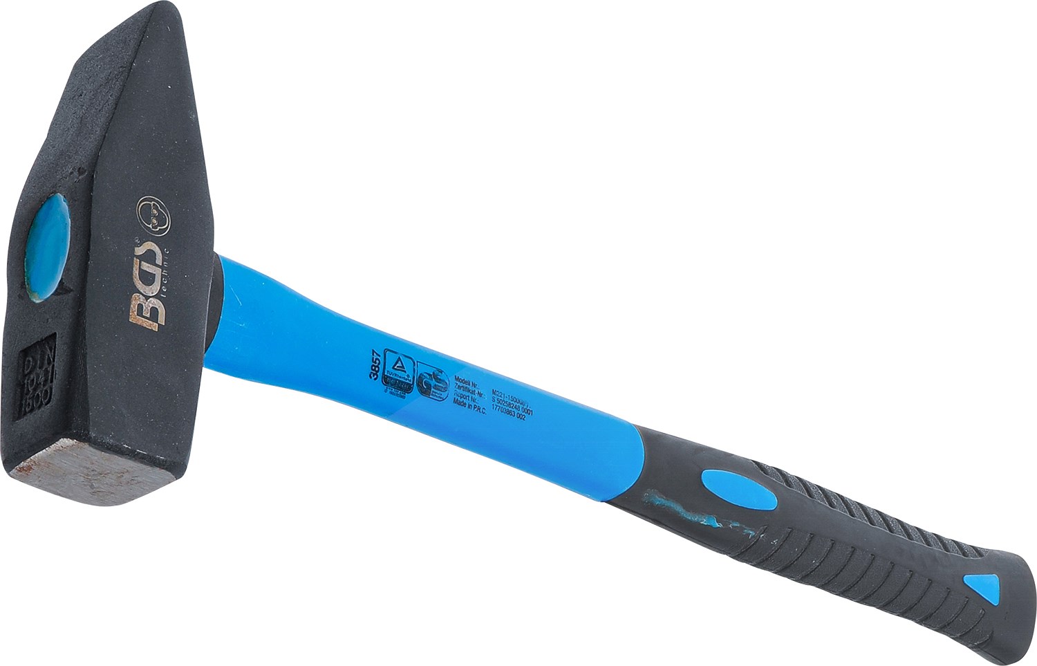 Bgs Schlosserhammer - Fiberglasstiel - DIN 1041 - 1500 g [Hersteller-Nr. 3857]