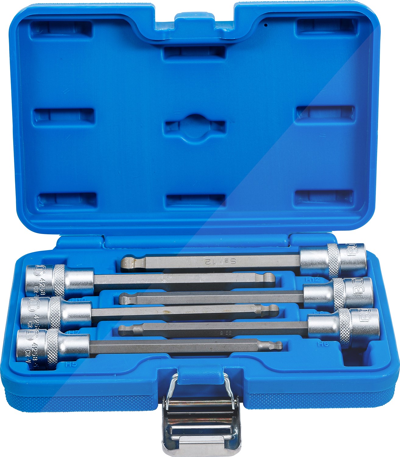 Bgs Bit-Einsatz-Satz - 1/2 - Sechskant mit Kugelkopf 5 - 12 mm 6-tlg [Hersteller-Nr. 4258]