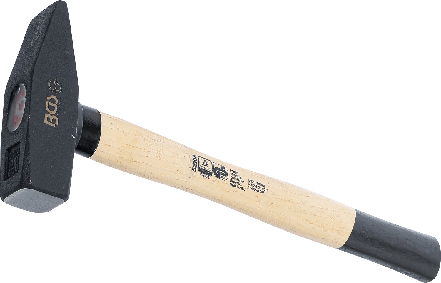 Bgs Schlosserhammer - Hickory-Stiel - DIN 1041 - 800 g [Hersteller-Nr. 52308]