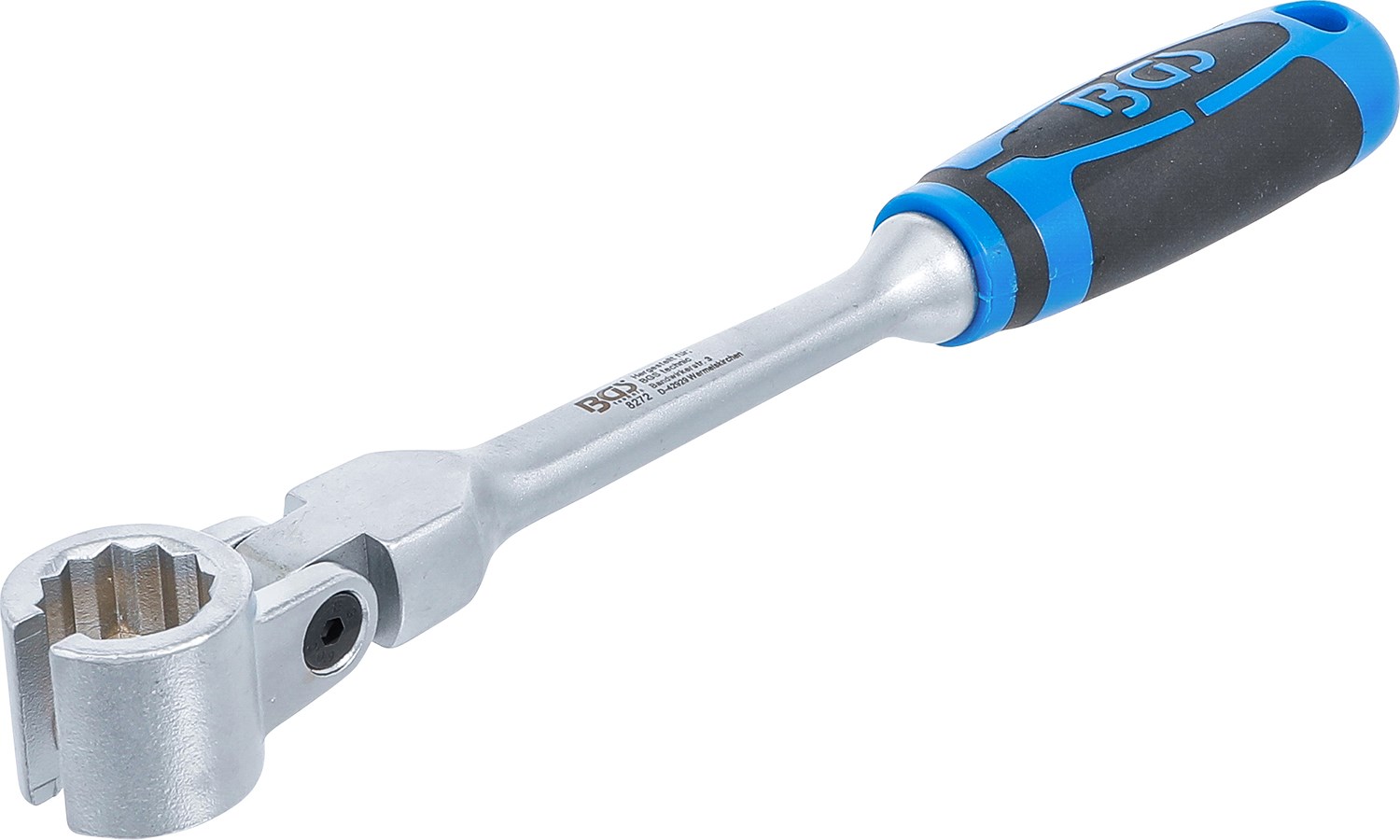 Bgs Spezial-Ringschlüssel für Lambdasonden, kippbar mit Griff SW 22mm [Hersteller-Nr. 8272]