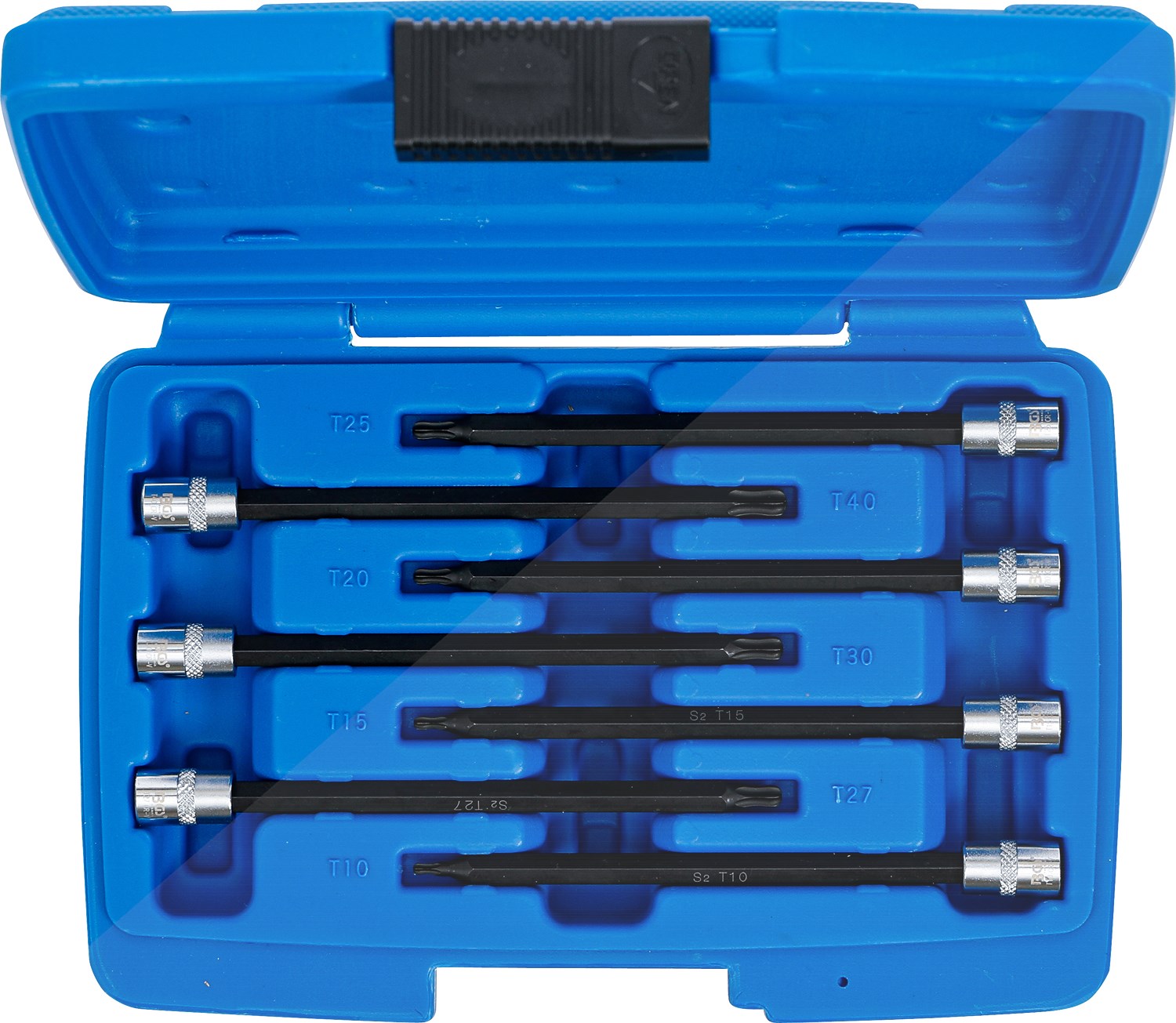 Bgs Bit-Einsatz-Sortiment 1/4 T-Profil mit Kugelkopf T10-T40 7-tlg. [Hersteller-Nr. 8618]