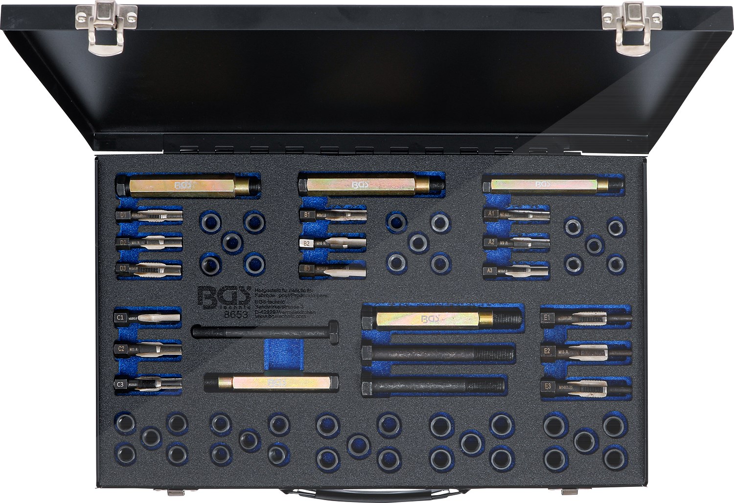 Bgs Reparatursatz für Glühkerzengewinde - M8 - M9 - M10 - M12 [Hersteller-Nr. 8653]
