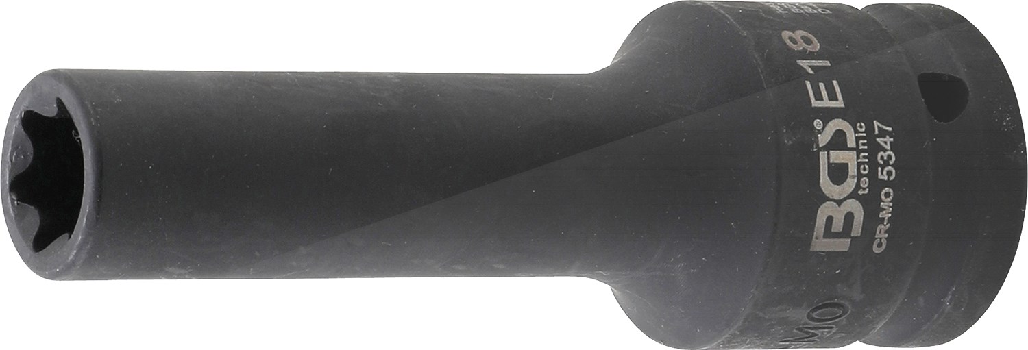 Bgs Kraft-Steckschlüssel-Einsatz E-Profil, tief - 3/4 - SW E18 [Hersteller-Nr. 5347]