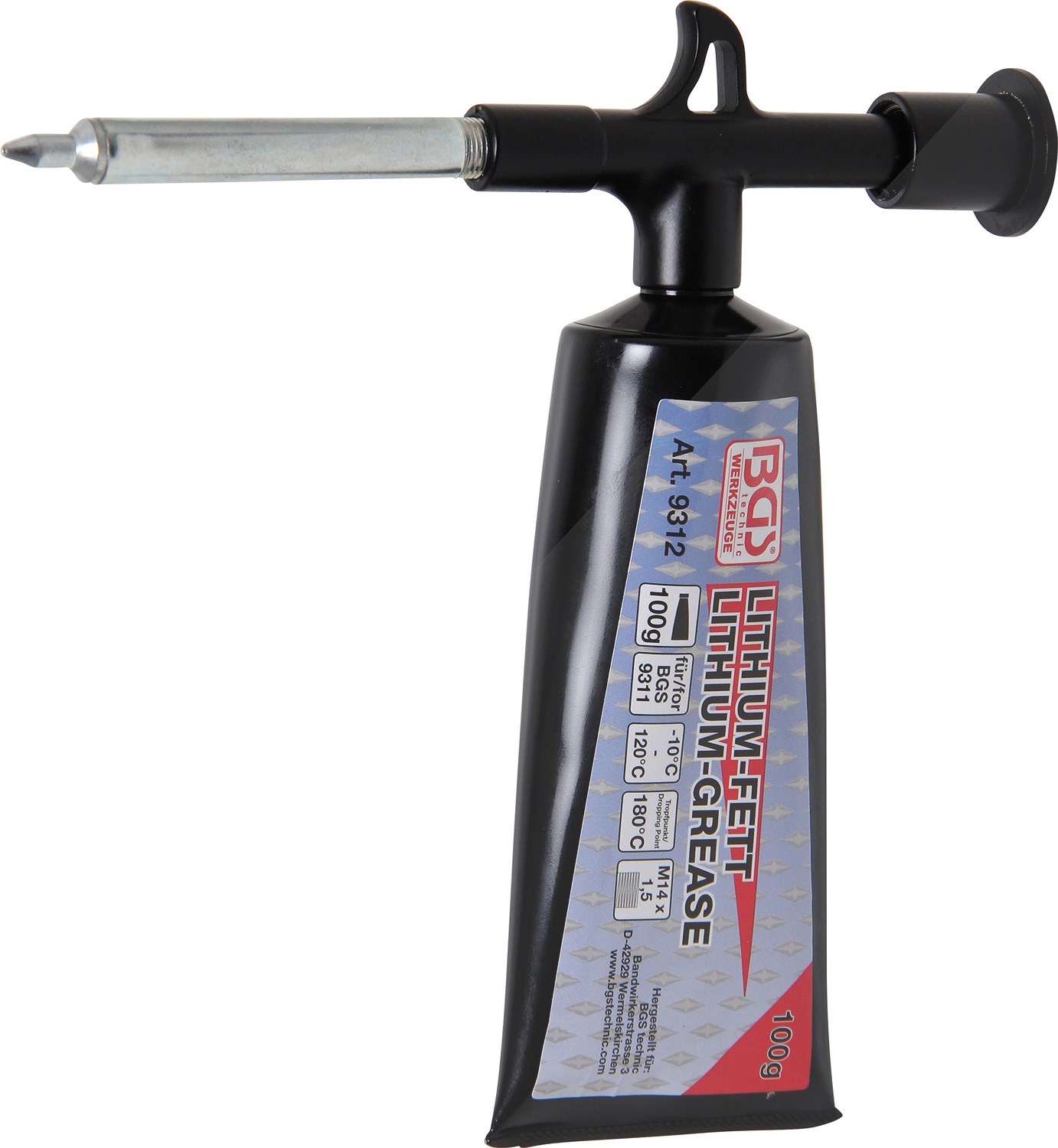 Bgs Mini-Fettpresse mit 100 g Lithium-Fett (1 Tube) [Hersteller-Nr. 9311]