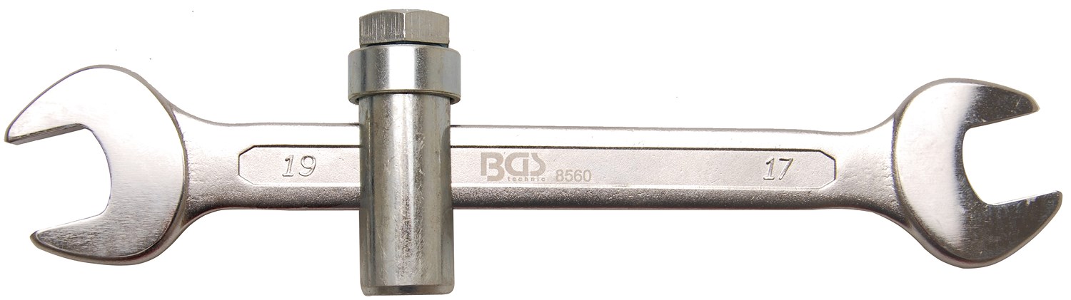 Bgs Sanitärschlüssel - mit Schiebestück M10 - SW 17 x 19 mm [Hersteller-Nr. 8560]
