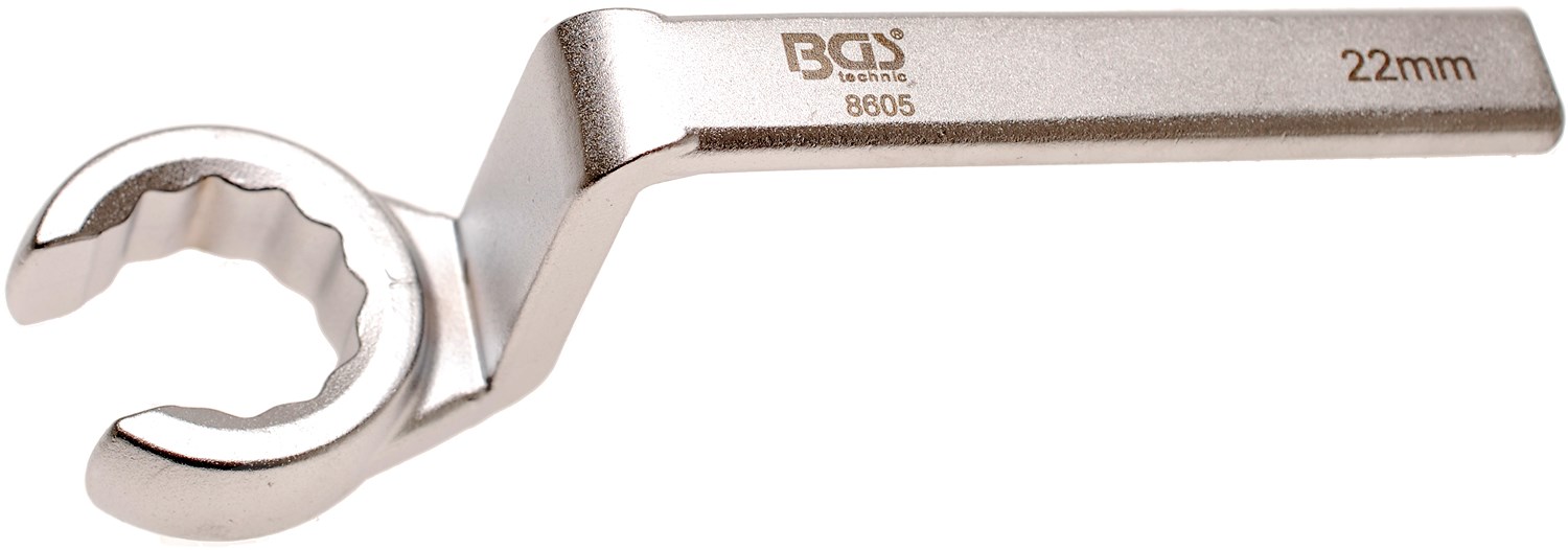 Bgs Spezial-Ringschlüssel für Lambdasonden, offen - SW 22 mm [Hersteller-Nr. 8605]