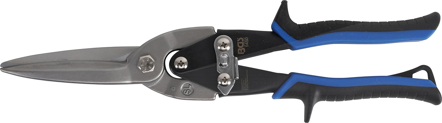 Bgs Blechschere - gerade schneidend - extra lange Schneiden - 290 mm [Hersteller-Nr. 9450]