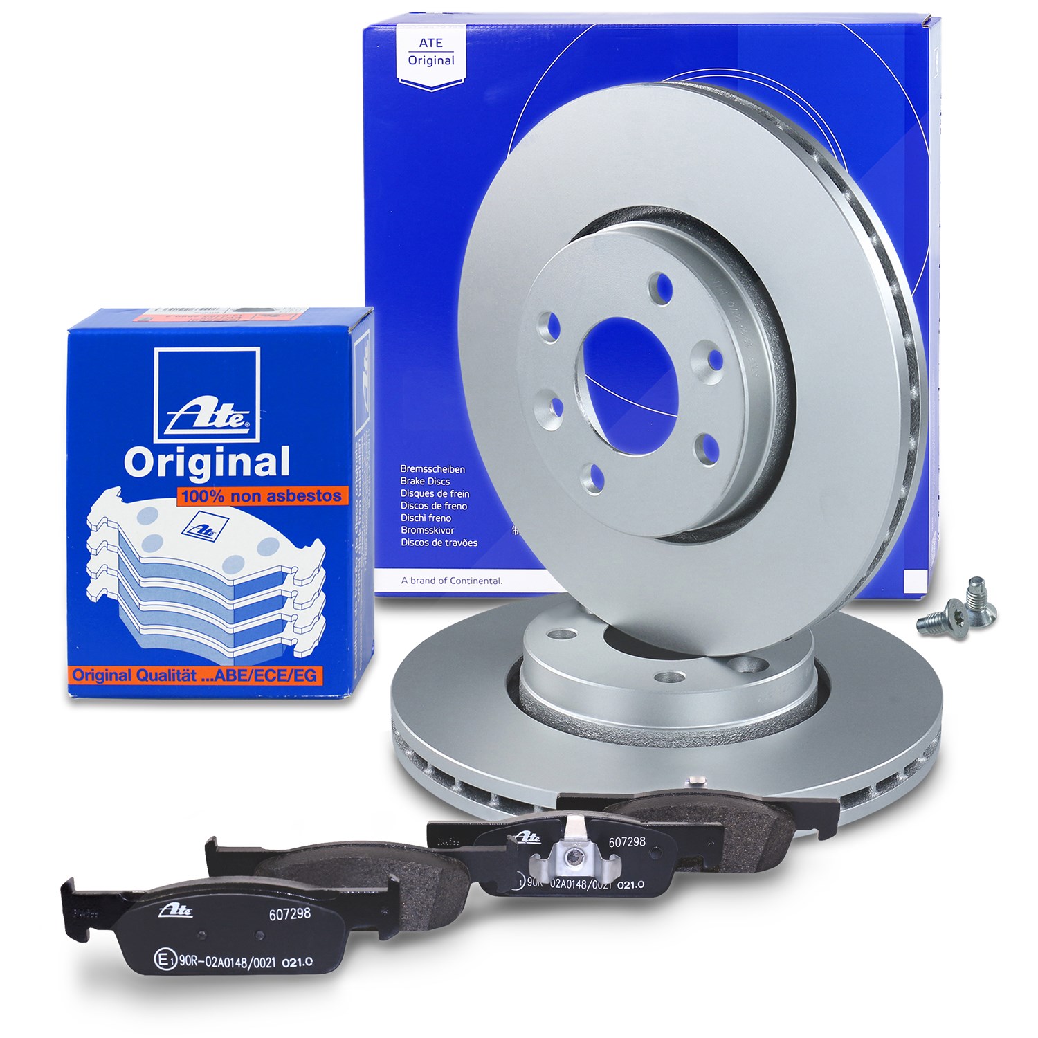 Ate Bremsscheiben +Bremsbeläge vorne [Hersteller-Nr. 40516180] für Renault