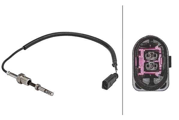 Hella Sensor, Abgastemperatur [Hersteller-Nr. 6PT358181-101] für VW