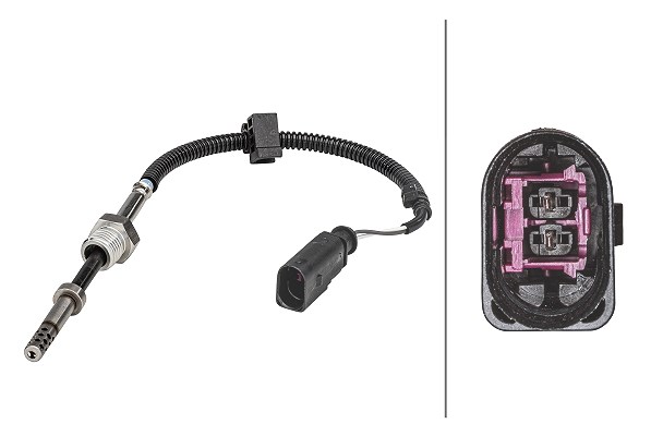 Hella Sensor, Abgastemperatur [Hersteller-Nr. 6PT358181-311] für Audi
