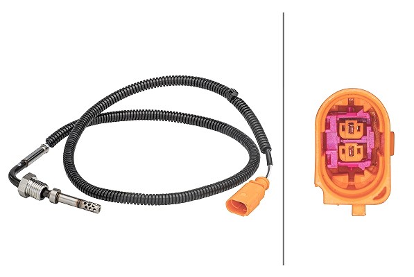 Hella Sensor, Abgastemperatur [Hersteller-Nr. 6PT358181-001] für Audi