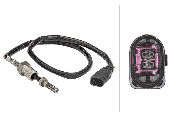 Hella Sensor, Abgastemperatur [Hersteller-Nr. 6PT358181-141] für VW