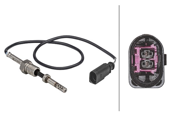 Hella Sensor, Abgastemperatur [Hersteller-Nr. 6PT358181-291] für VW