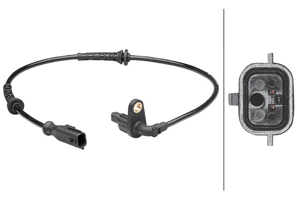 Hella Sensor, Raddrehzahl [Hersteller-Nr. 6PU012679-121] für Dacia, Renault