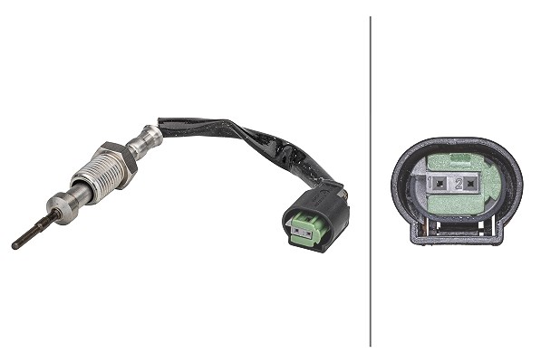 Hella Sensor, Abgastemperatur [Hersteller-Nr. 6PT358181-261] für BMW