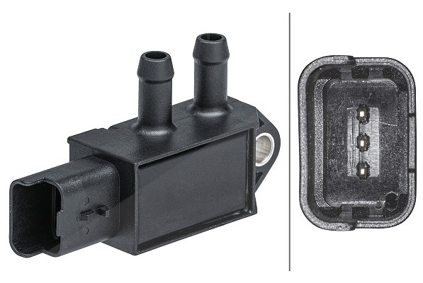 Hella Sensor, Abgasdruck [Hersteller-Nr. 6PP009403-431] für Mercedes-Benz, Infiniti, Dacia, Nissan, Renault