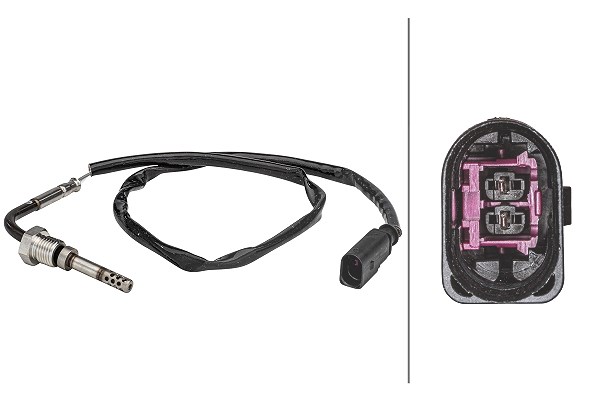 Hella Sensor, Abgastemperatur [Hersteller-Nr. 6PT358181-091] für VW