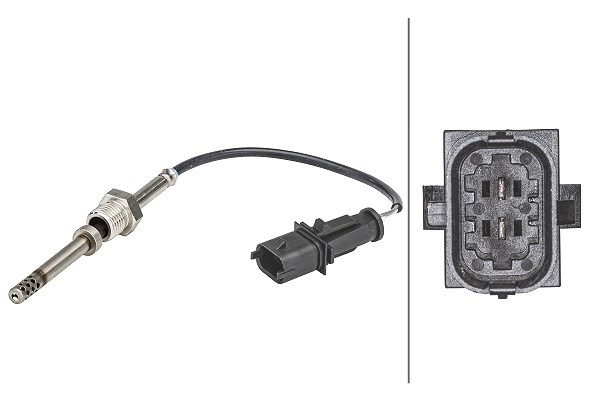Hella Sensor, Abgastemperatur [Hersteller-Nr. 6PT358181-181] für Chevrolet, Vauxhall, Opel