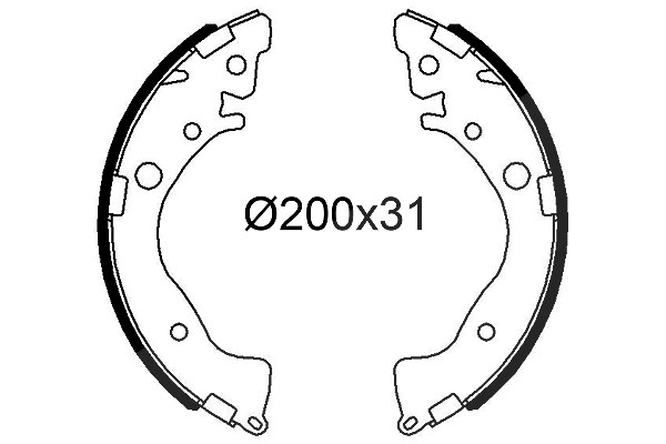 Valeo Bremsbackensatz [Hersteller-Nr. 564277] für Honda