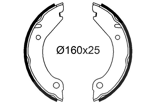 Valeo Bremsbackensatz [Hersteller-Nr. 564263] für Volvo